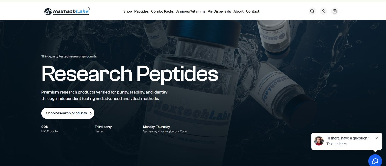 Nextech Labs website screenshot