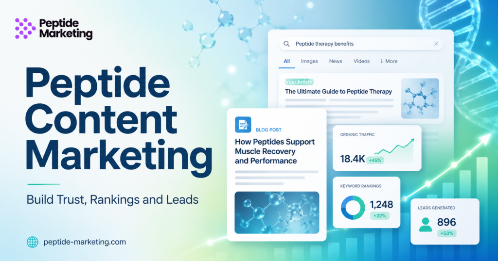 Peptide Content Marketing: How to Build Trust, Rankings and Leads