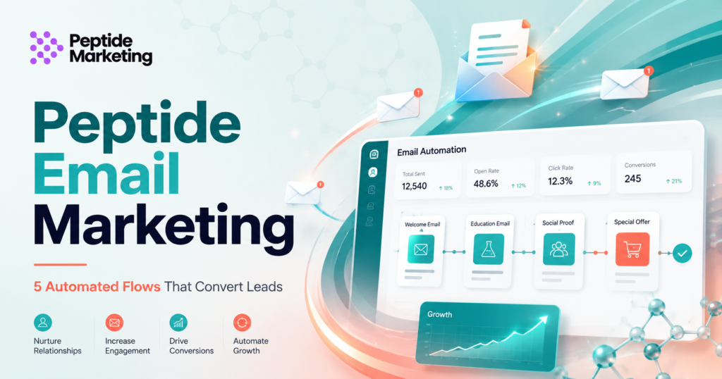 Peptide Email Marketing: 5 Automated Flows That Convert Leads