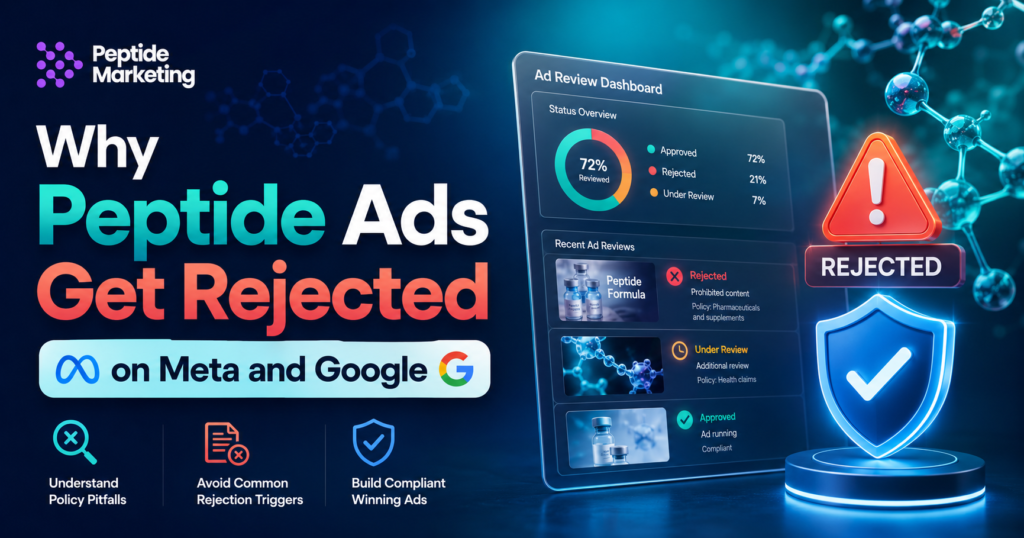 Why Peptide Ads Get Rejected on Meta and Google